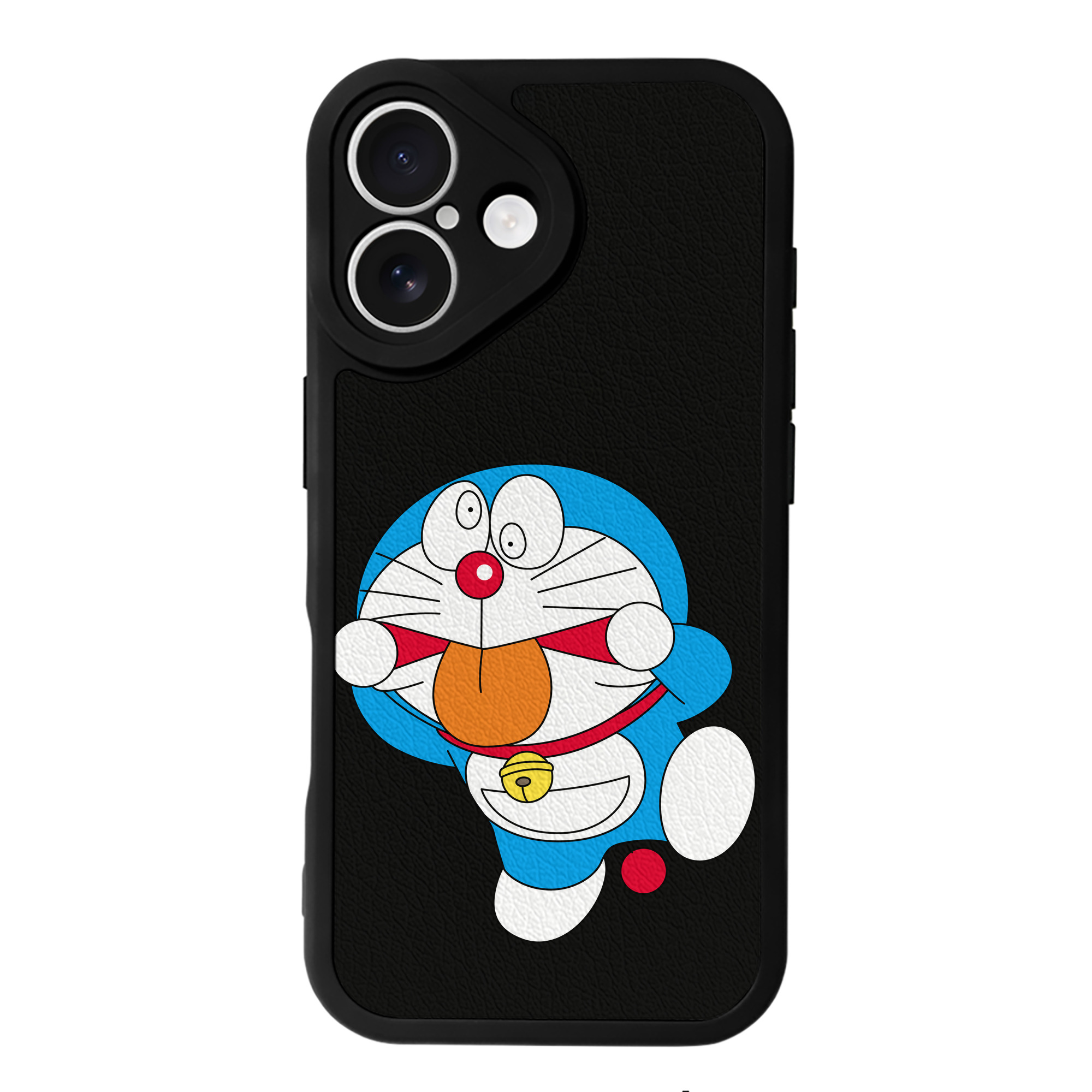 （画像用） ドラえもん Doraemon 【iPhone 16シリーズ対応】シリコンスマホケース（レザー調） 材質：シリコン